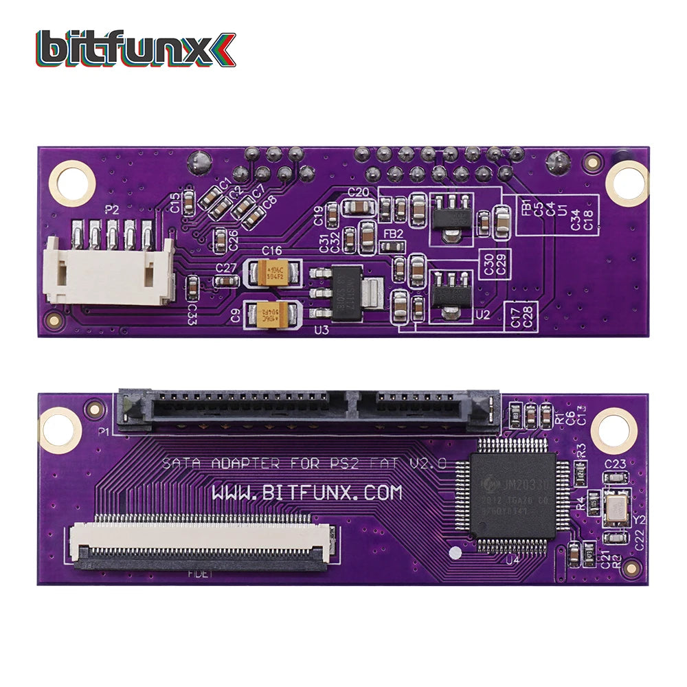 Bitfunx SATA Adapter Upgrade Board - PS2 Playstation 2 IDE Network Adapter Replacement Kit