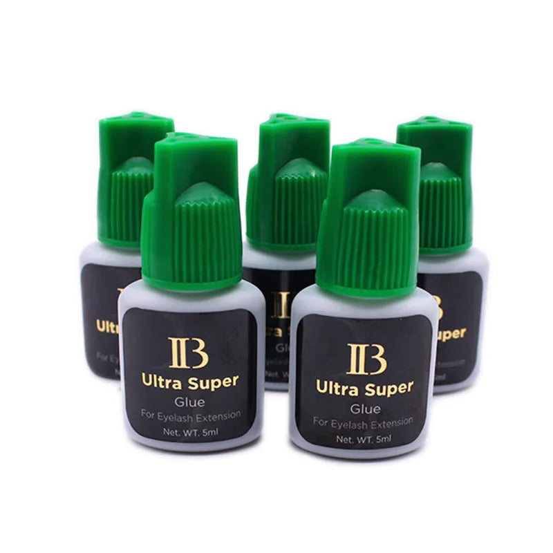 IB Ultra Super Glue for Eyelash Extensions — 5ml Korean Fast-Drying Strong Lash Adhesive, Long-Lasting