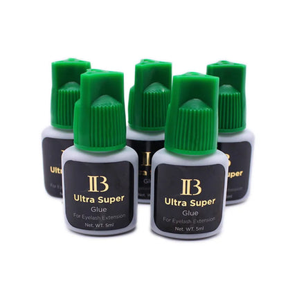 IB Ultra Super Glue for Eyelash Extensions — 5ml Korean Fast-Drying Strong Lash Adhesive, Long-Lasting