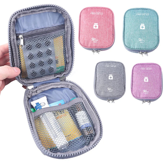 Mini Portable Medicine Storage Bag — Travel First Aid Organizer for Camping, Emergency, and Survival, Pill Case