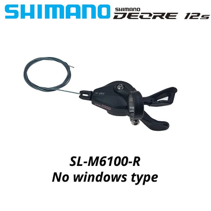 New Original SHIMANO DEORE RD-M6100-SGS Rear Derailleur 1x12-Speed SHADOW RD + RAPIDFIRE PLUS Right Shift Lever 12V 12S