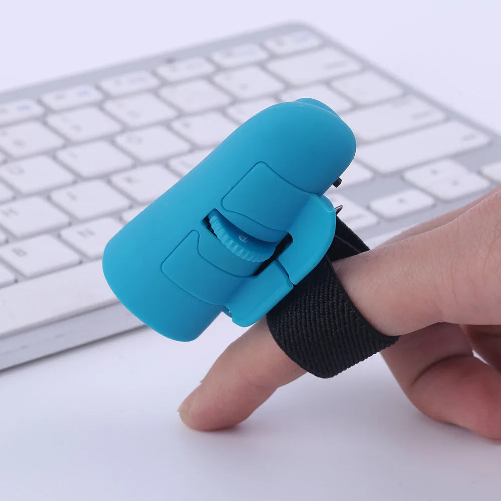 Universal 2.4GHz USB Wireless Finger Rings Optical Mini Mouse - 1600DPI for Notebook, Laptop, Tablet, Desktop PC