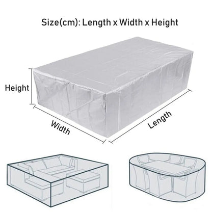 Durable 210D Heavy Duty Waterproof Patio Furniture Cover - Protect Your Outdoor Sofa, Table, and Chairs from Rain, Snow, and Wind