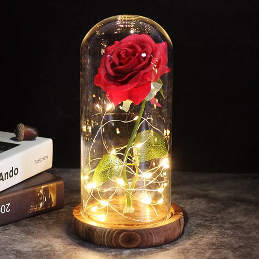 Galaxy Rose Artificial Flower - Beauty and the Beast Rose Wedding Decor for Creative Valentine's Day and Mother's Gift