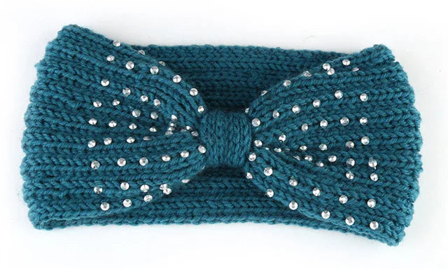 Women's Solid Color Knitted Headband – Elastic Twisted Turban Headwrap, Winter Hair Band for Girls, Fashion Hair Accessories
