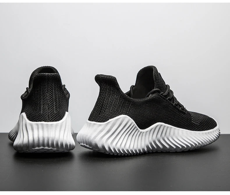 Men's White Sneakers – Casual Walking & Running Shoes, Plus Size 49, Tennis Masculino