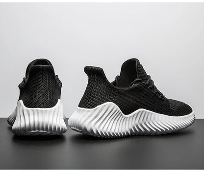Men's White Sneakers – Casual Walking & Running Shoes, Plus Size 49, Tennis Masculino