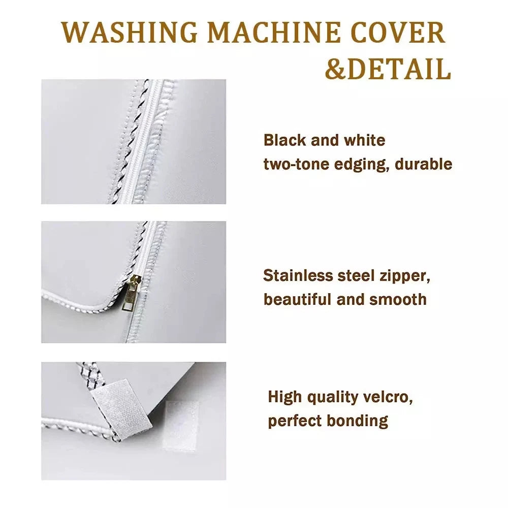 Polyester Waterproof Washer-Dryer Cover - Sunblock and Dust Protection for Front Load Washing Machines (4 Sizes)