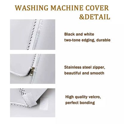Polyester Waterproof Washer-Dryer Cover - Sunblock and Dust Protection for Front Load Washing Machines (4 Sizes)