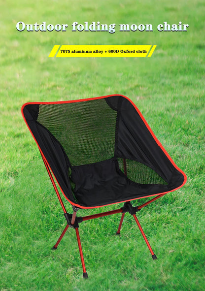 Detachable Portable Folding Moon Chair – Ultralight Outdoor Camping, Beach, Fishing, Hiking Picnic Seat