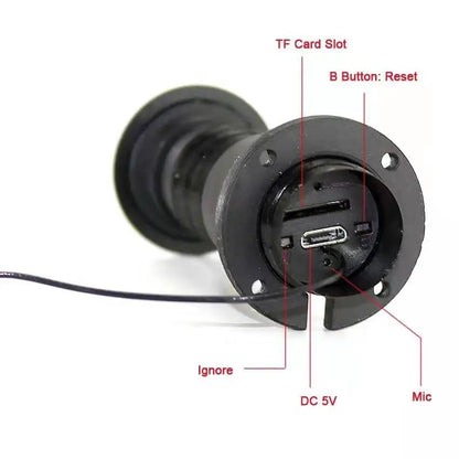 V380 Door Eye Hole Security Camera - 1080P HD, 1.7mm Wide Angle FishEye Lens, Mini Peephole WiFi CCTV, P2P ONVIF Network Compatible