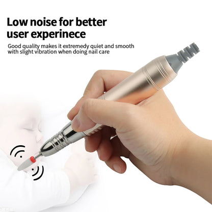 High-Quality Electric Nail Drill Machine 35,000 RPM – HD Display, Metal Manicure Pen, Professional Nail Lathe & Sander