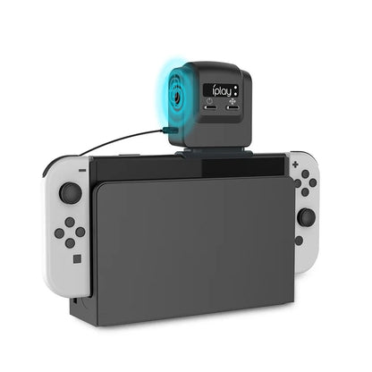 Nintendo Switch OLED External Cooling Fan – USB Powered Turbo Cooler Heat Sink Console Accessory