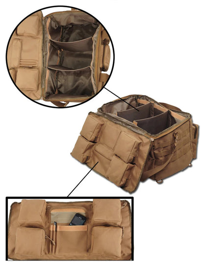 55L Tactical Duffel Bag – Large Hiking, Travel & Camping Backpack for Men, Gym and Weekend Trips
