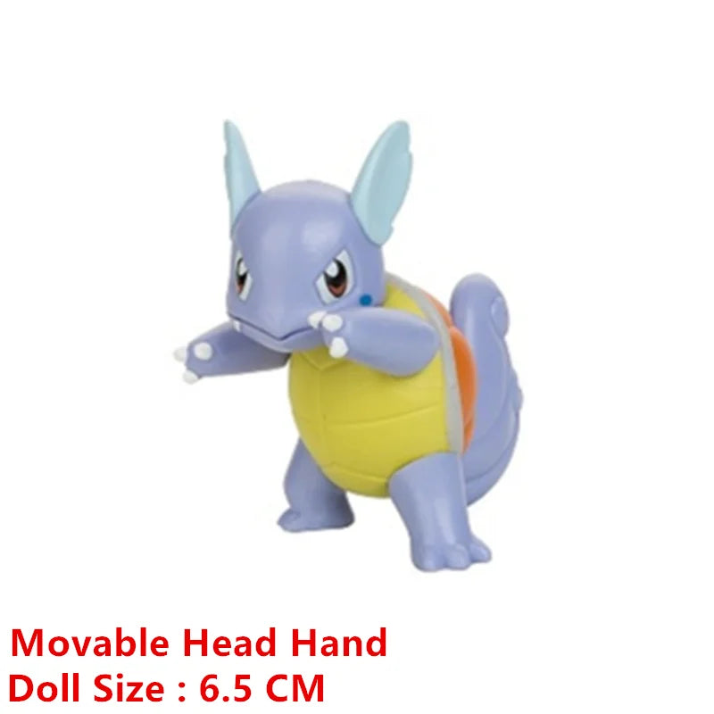 Pokemon 4-13cm Anime Figures – Pikachu, Mewtwo, Charmander, Blastoise Action Model Toy Gifts