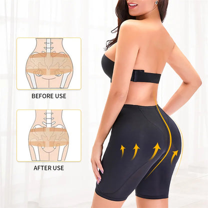 Women’s Buttock Enhancing Shapewear – Push-Up Padding Panties with Waist Trainer & Hip/Thigh Contouring Shorts