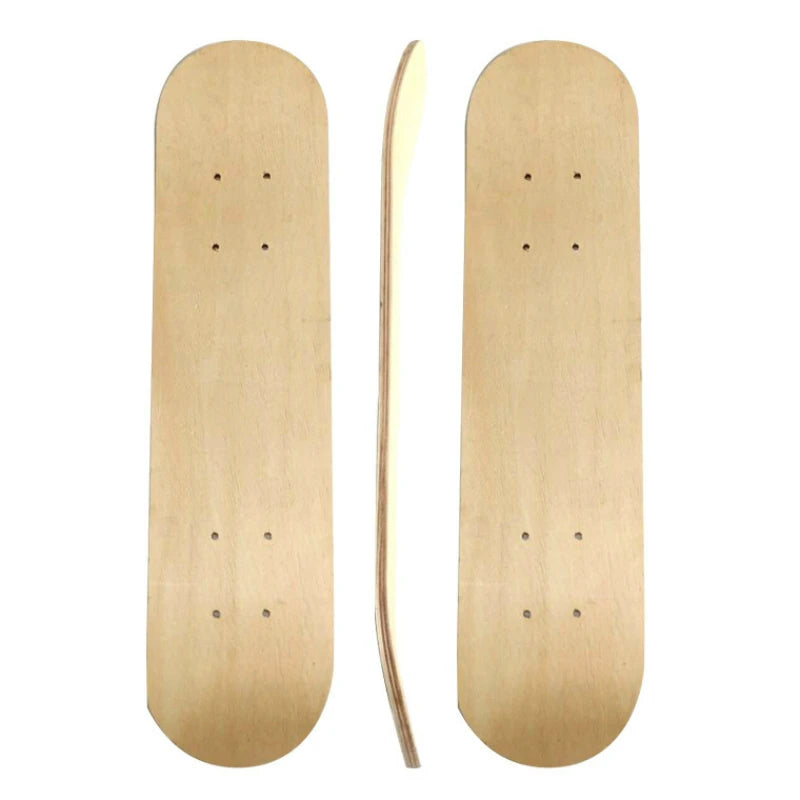 43cm Maple Skateboard Deck – Blank DIY Hand-Painted Decorative Board for Adults & Kids, Double Rocker