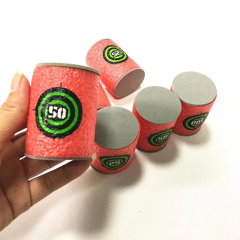 100pcs 7.2cm Soft Nerf Darts - Round Head Refill Sponge Bullets for NERF N-Strike Blasters, Kids Toy Gun Ammo