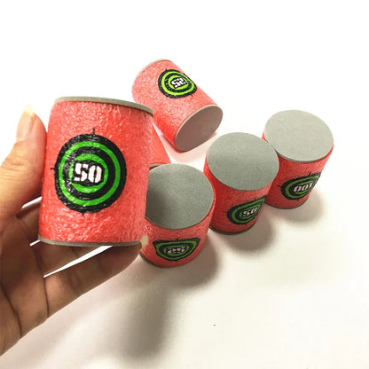100pcs 7.2cm Soft Nerf Darts - Round Head Refill Sponge Bullets for NERF N-Strike Blasters, Kids Toy Gun Ammo