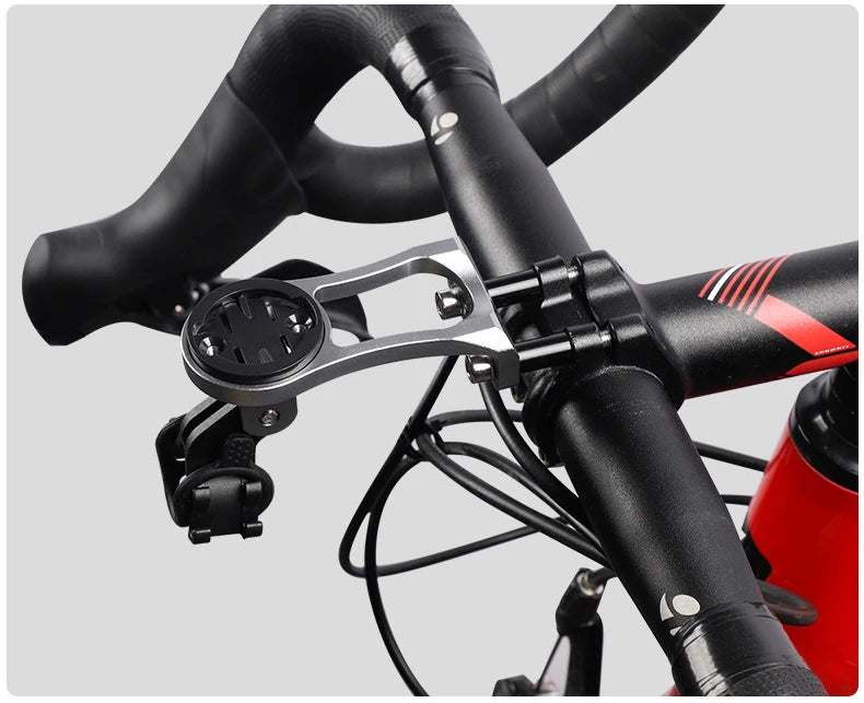 Aluminum Bike Computer & Camera Mount – Handlebar Bracket for Garmin, Road & Mountain Cycling (RR7322)