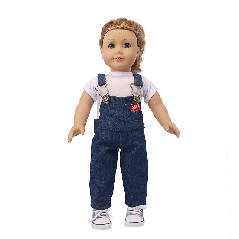18-Inch American Doll Clothes Set — 43CM Reborn Baby Doll Outfit for Nenuco, Our Generation Dolls, DIY Toys Gift for Girls