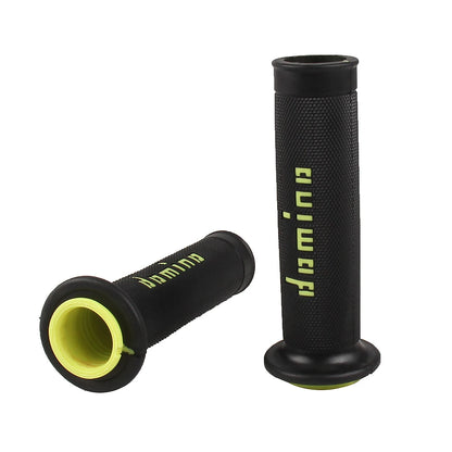7/8" (22/24mm) Gel Rubber Domino Motorcycle Handlebar Grips — Universal for KTM Yamaha Pit Bike Motocross (9 Colors)
