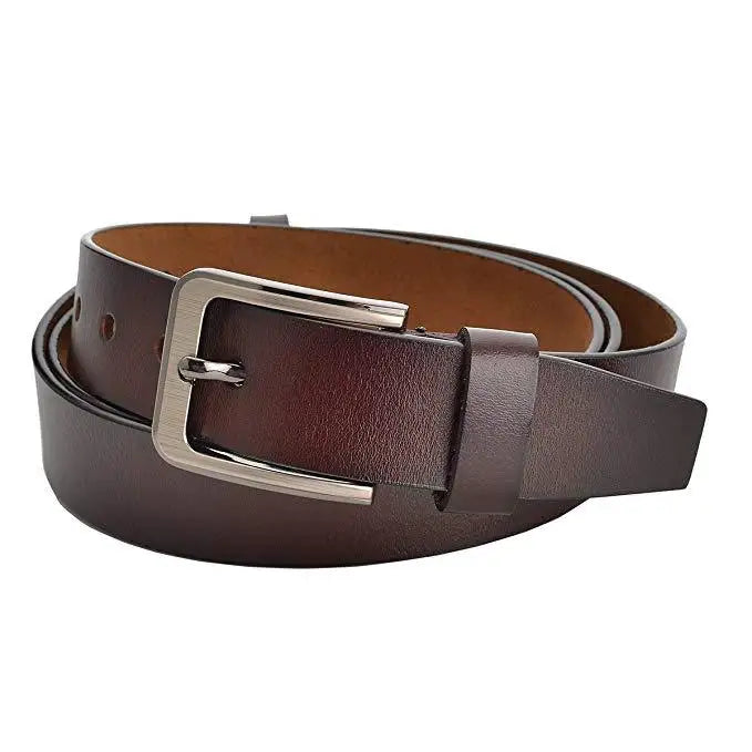 CEXIKA 2024 Men’s Genuine Leather Belt – Luxury Designer Waist Belt (140-170cm, High Quality Split Leather)