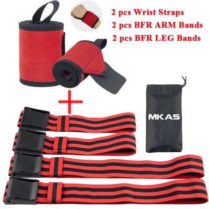 BFR Blood Flow Restriction Bands – Gym Fitness Training Straps for Arms & Legs, Muscle Growth, Bodybuilding & Weightlifting Occlusion Bands