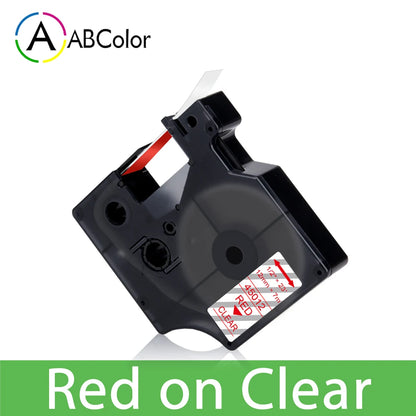 12mm Black on White Label Tape Cartridge Compatible with Dymo LabelManager 160 & 280