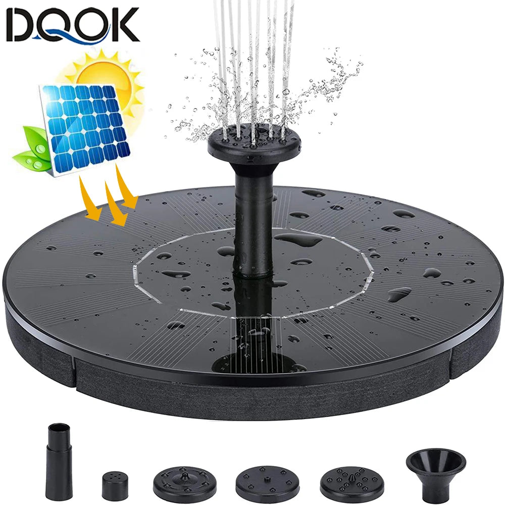 Mini Solar Powered Water Fountain – Floating Garden & Pond Waterfall Pump for Bird Bath, Outdoor Decorative Water Feature