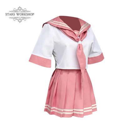 Fate Grand Order Astolfo Cosplay Costume – Fate Apocrypha Rider JK Uniform Sailor Suit Skirt for Women, Halloween