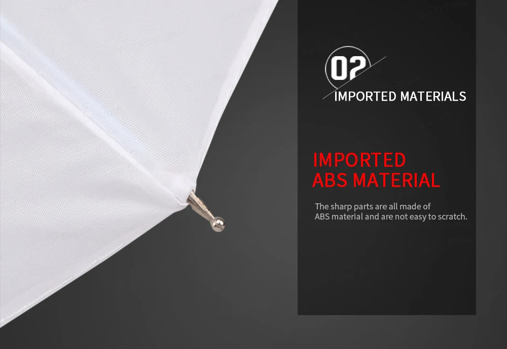 4-Pack 33"/83cm Soft White Translucent Umbrellas — Photo & Video Studio Lighting Diffusers for Photography Flash