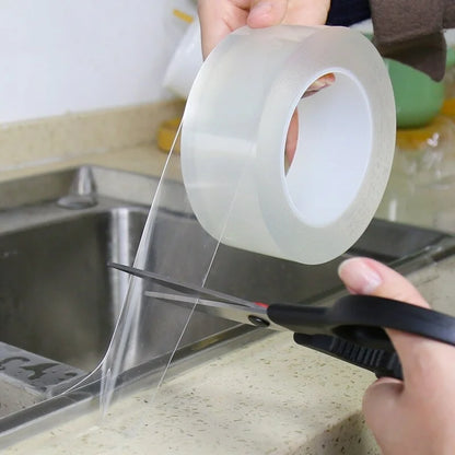 Home Kitchen Sink Gap Seal Tape – Strong Self-Adhesive Waterproof Transparent Tape for Bathroom & Water Seal Tool