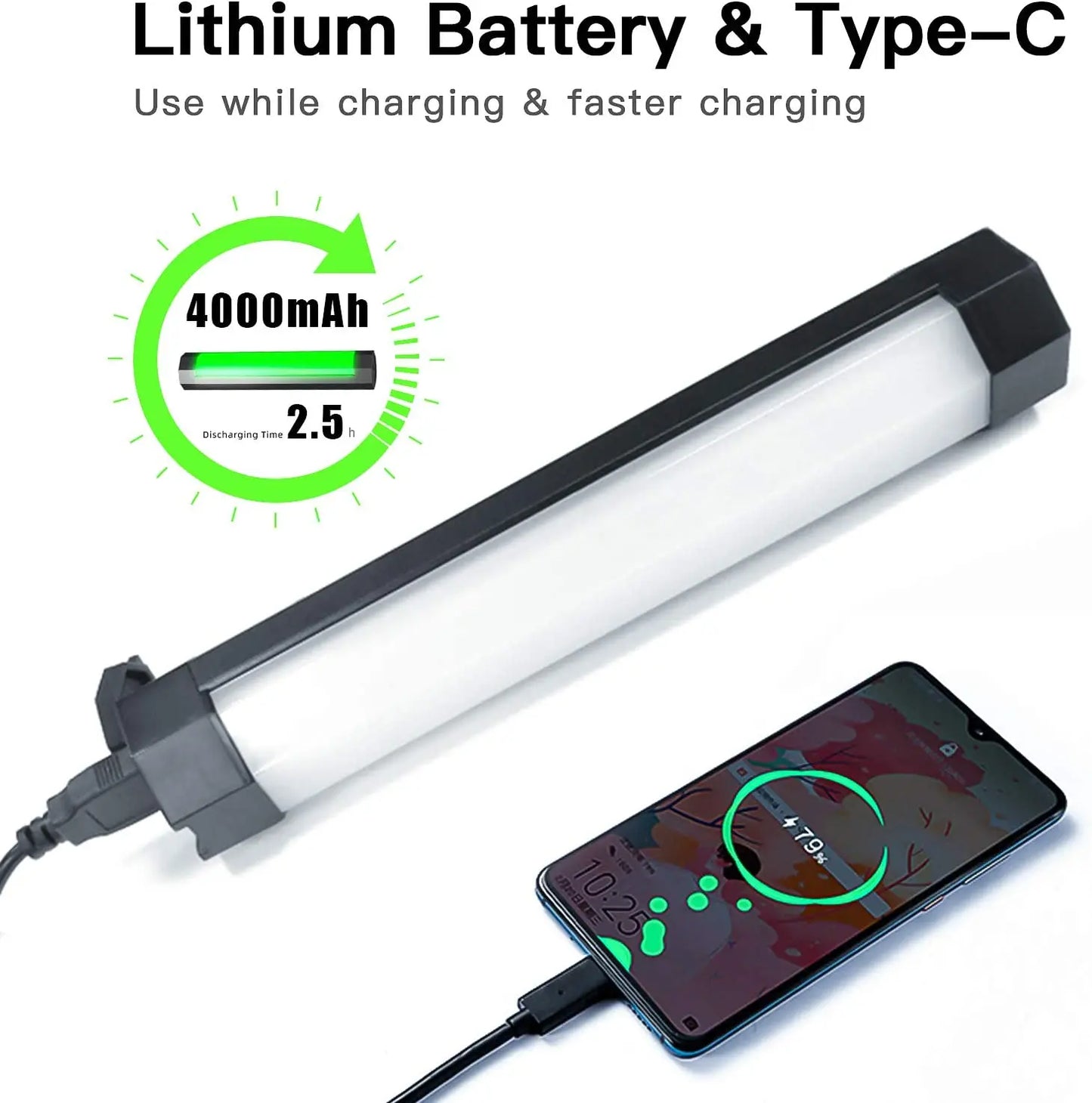 LUXCEO P200 RGB Tube LED Video Light - Rainproof, Built-in Battery, Magnet, APP Control - Studio Photo Product Lighting