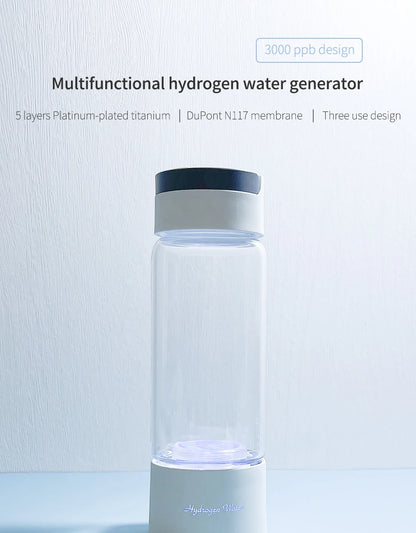 BlueVida SPE&PEM Hydrogen Water Generator - High Concentration, 2 Work Modes & Self-Cleaning, Hydrogen Absorption