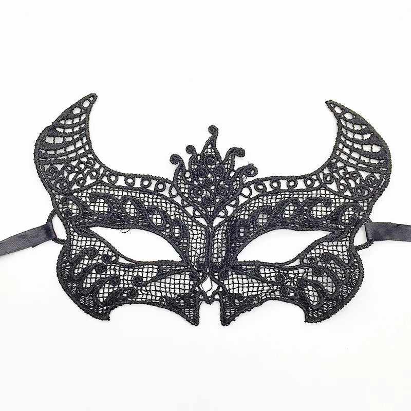 Sexy Lace Eye Mask for Women — Venetian Masquerade, Halloween & Carnival Half-Face Cosplay Party Mask