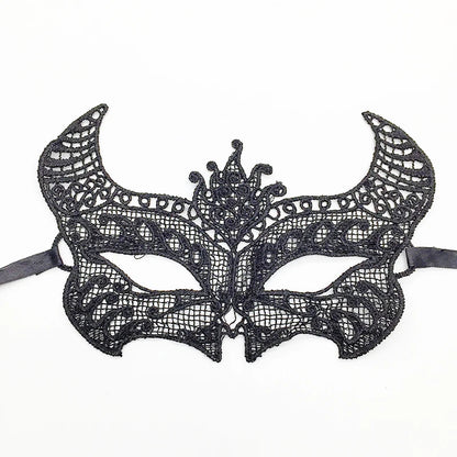 Sexy Lace Eye Mask for Women — Venetian Masquerade, Halloween & Carnival Half-Face Cosplay Party Mask
