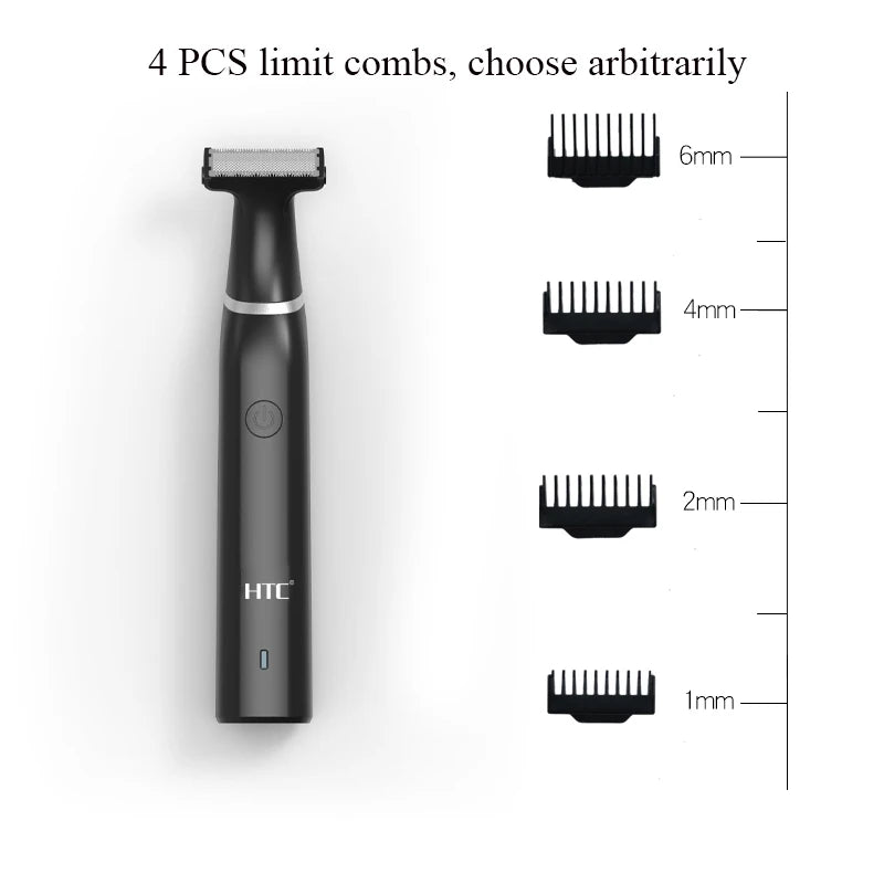 HTC Black Friday Cyber Monday Deals 2022 – Hybrid Electric Face & Body Trimmer for Men, Pubic Hair Shaver