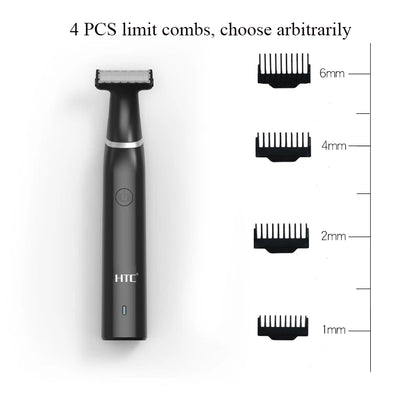 HTC Black Friday Cyber Monday Deals 2022 – Hybrid Electric Face & Body Trimmer for Men, Pubic Hair Shaver