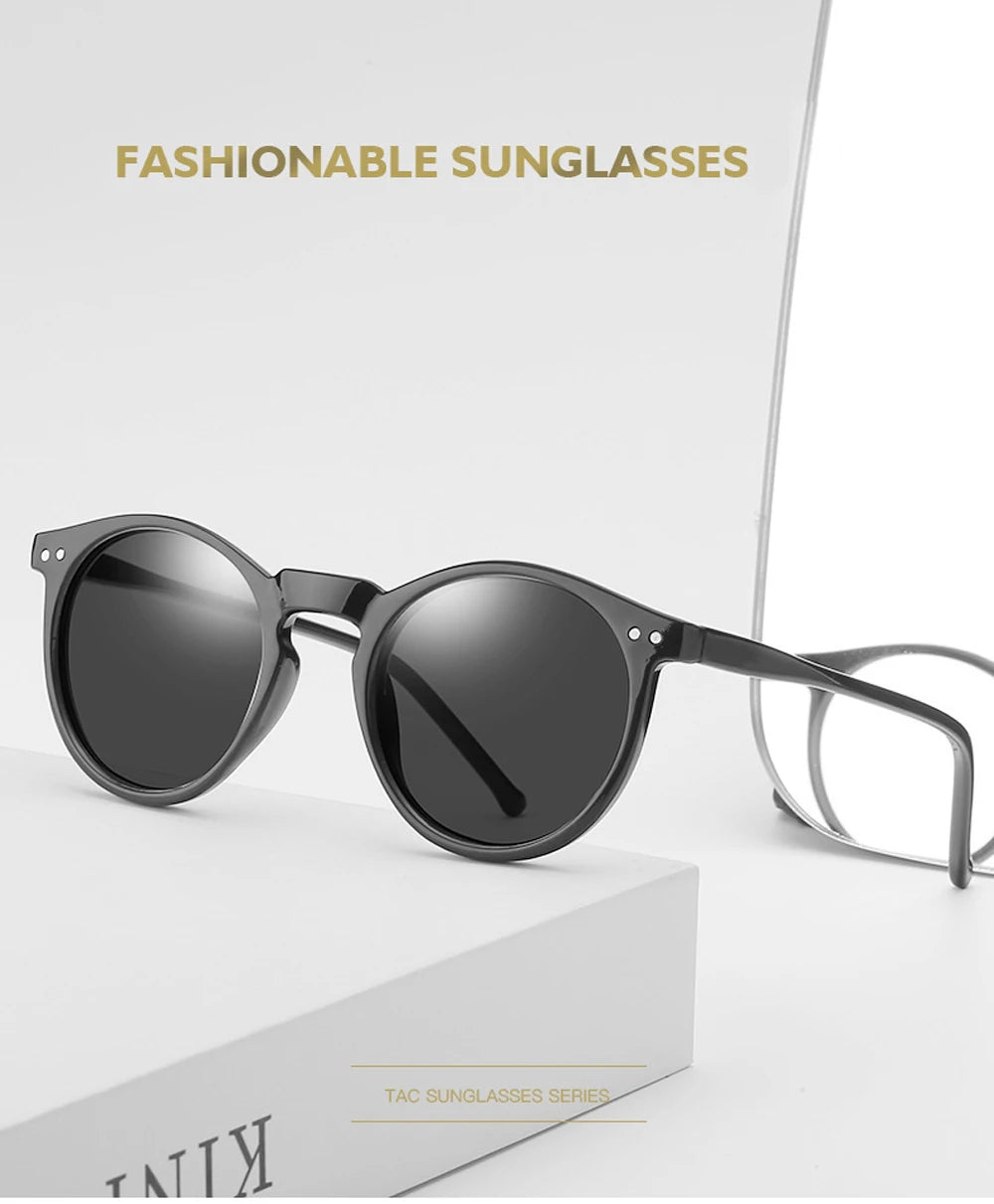 2025 Polarized Retro Round Sunglasses for Men & Women - Designer Vintage UV400 Goggles & Sun Glasses