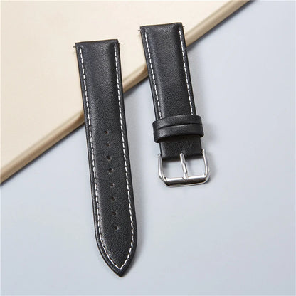 Genuine Leather Watchbands – Calfskin Replacement Straps for Men & Women, 18mm-24mm