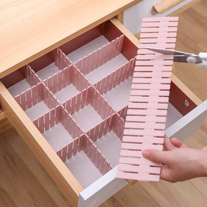 Adjustable Drawer Organizer Divider: Versatile Household Storage Cabinet Partition for Underwear, Socks, and Sundries