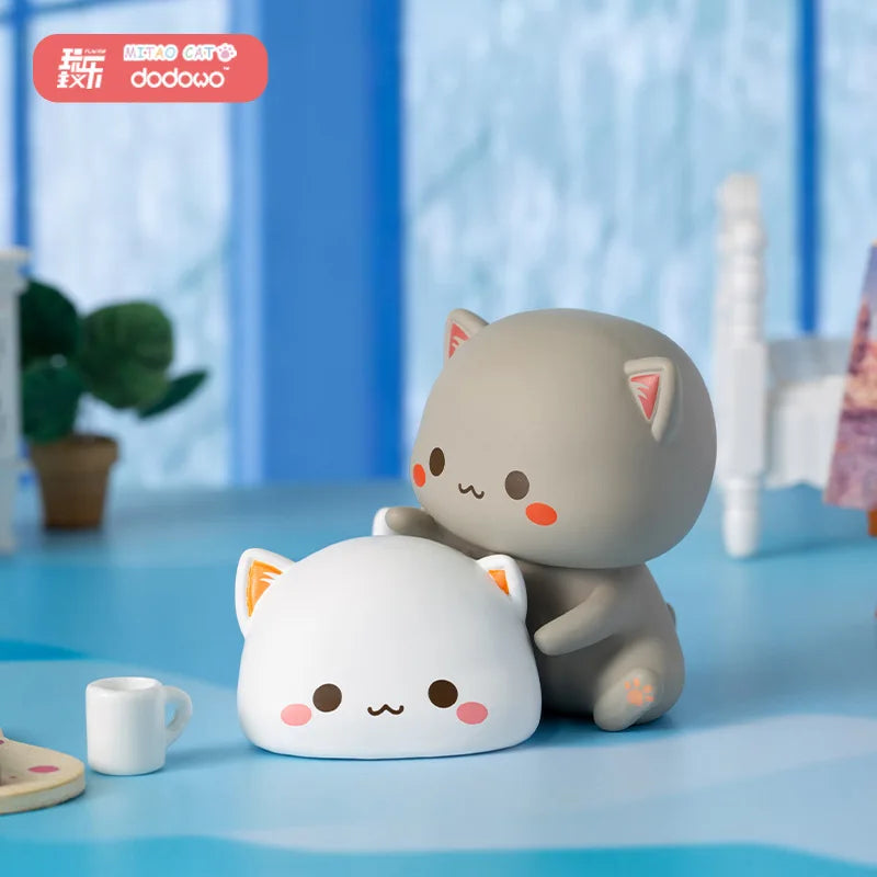 Mitao Cat Blind Box Toys – Cute Lucky Cat Cartoon Figures for Home Decor, 2 Seasons