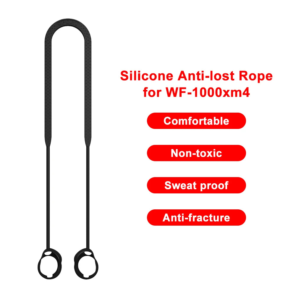 Sony WF-1000XM4 Anti-Lost Waterproof Earphone Rope | Neck Strap Lanyard for Wireless Headphones