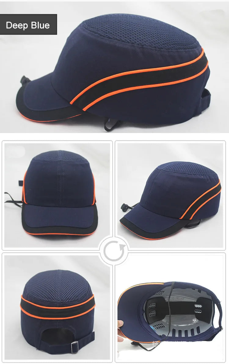 New Work Safety Bump Cap – Hard Shell Protective Baseball Hat for Head Protection