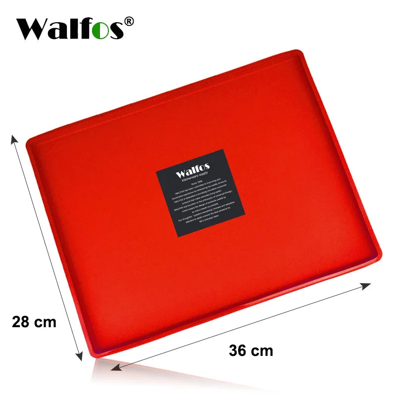 Walfos Food-Grade Silicone Baking Mat – Non-Stick DIY Cake Pad & Oven Liner for Swiss Roll & Bakeware Use