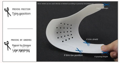 4Pcs Crease Protector & Shoe Head Stretcher - Anti-Crease Sneaker Support & Toe Cap for Wrinkle-Free Shoes