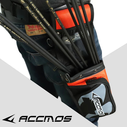 ACCMOS Portable Arrow Quiver Pouch – Waist Carry Archery Storage Holder for Hunting & Shooting
