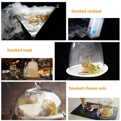BORUiT SK305 Smoke Infuser – Portable Molecular Cuisine Smoking Gun, Cold Smoke Generator for Meat, BBQ & Cocktails