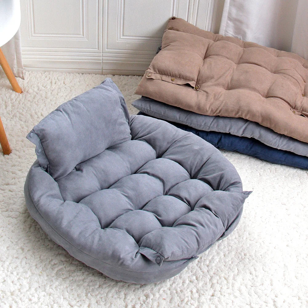 3-in-1 Multifunction Pet Bed – Soft Dog & Cat Cushion, Warm Winter Sofa Nest for Puppies & Kittens